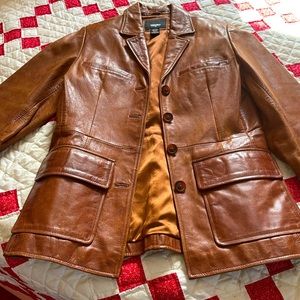 Mossimo Leather Blazer Jacket. Size S